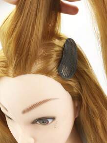 2pcs Hair Volume Increase Fluffy Pad - Coffee Brown - View 2