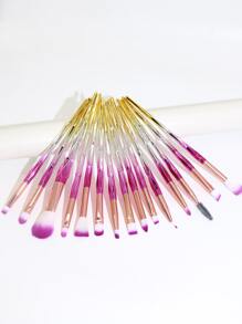 15件套化妆刷套装，化妆刷套装，化妆刷包，化妆刷套装，全套化妆刷，化妆刷套装，全套化妆工具，刷子套装，化妆刷套装，化妆礼盒套装 - 彩色 - 查看 4