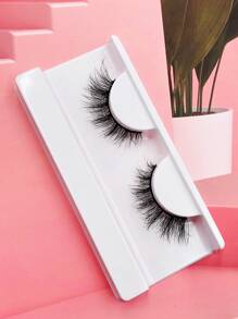 1對15mm自然分離式假睫毛 - 黑色 - 查看 6