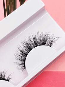 1對15mm自然分離式假睫毛 - 黑色 - 查看 8