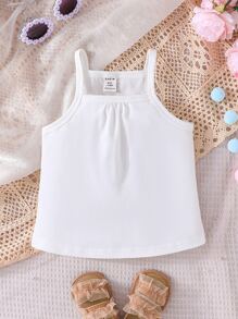 Baby Girl 3pcs Solid Cami Top - Multicolor - View 3