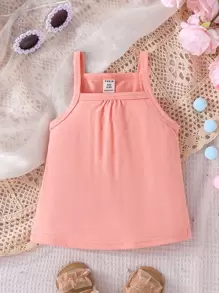 Baby Girl 3pcs Solid Cami Top - Multicolor - View 5