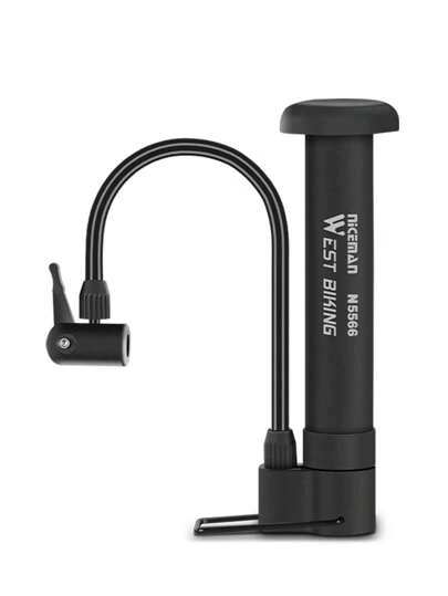 Bomba de bicicleta con gráfico de letras de 1 pieza