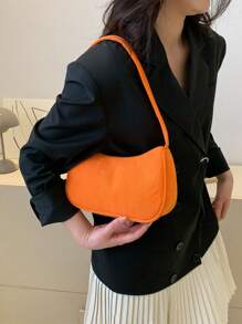 Small Hobo Bag Neon Orange Funky - Orange - View 2