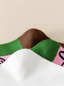 3雙女式兔子圖案時尚過膝襪適合日常生活