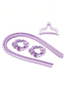 4 piezas Set accesorio de pelo unicolor - Púrpura malva - Ver 3