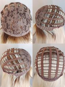 Tóc giả tổng hợp dài thẳng có tóc mái - Nhiều màu - Xem 6