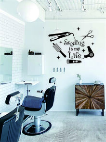 1入組標語圖案牆貼 - 黑色 - 查看 6