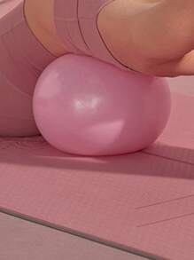 peipo 1 pièce 9,8 Pouce ( À Propos 25cm ) Professionnelle Grade anti Éclatement À Toute Épreuve Et Antidérapante Petit yoga fitness Stabilité Formation pilates Exercer Boule - Rose bonbon - Voir 7