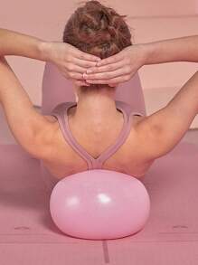 peipo 1 pièce 9,8 Pouce ( À Propos 25cm ) Professionnelle Grade anti Éclatement À Toute Épreuve Et Antidérapante Petit yoga fitness Stabilité Formation pilates Exercer Boule - Rose bonbon - Voir 9