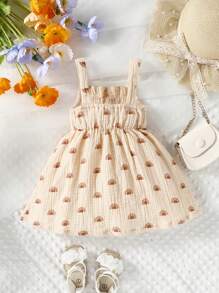 Baby Allover Print Cami Dress - Apricot - View 2
