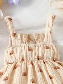 Baby Allover Print Cami Dress - Apricot - View 5