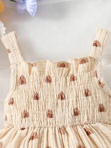 Baby Allover Print Cami Dress - Apricot - View 6