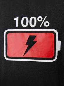 SHEIN Đồ ngủ bé trai Lá thư Sọc ca rô Giải trí - Nhiều màu - Xem 4