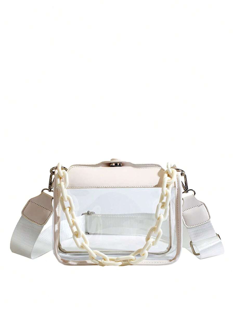 迷你透明水桶包鏈條裝飾 - 彩色 - 查看 1