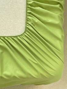 1 tấm vải polyester đơn màu chải, chống vón cục, chống nhăn, thoáng khí, thân thiện với da, thấm hút, hút ẩm, mềm mại, mịn màng, kháng khuẩn, bọc nệm cho cả gia đình, có sẵn cho mọi mùa - màu xanh lá - Xem 8