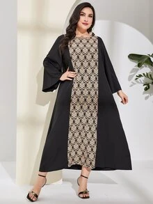 Al Najma 大碼佩斯利印花直筒連衣裙 - 彩色 - 查看 5
