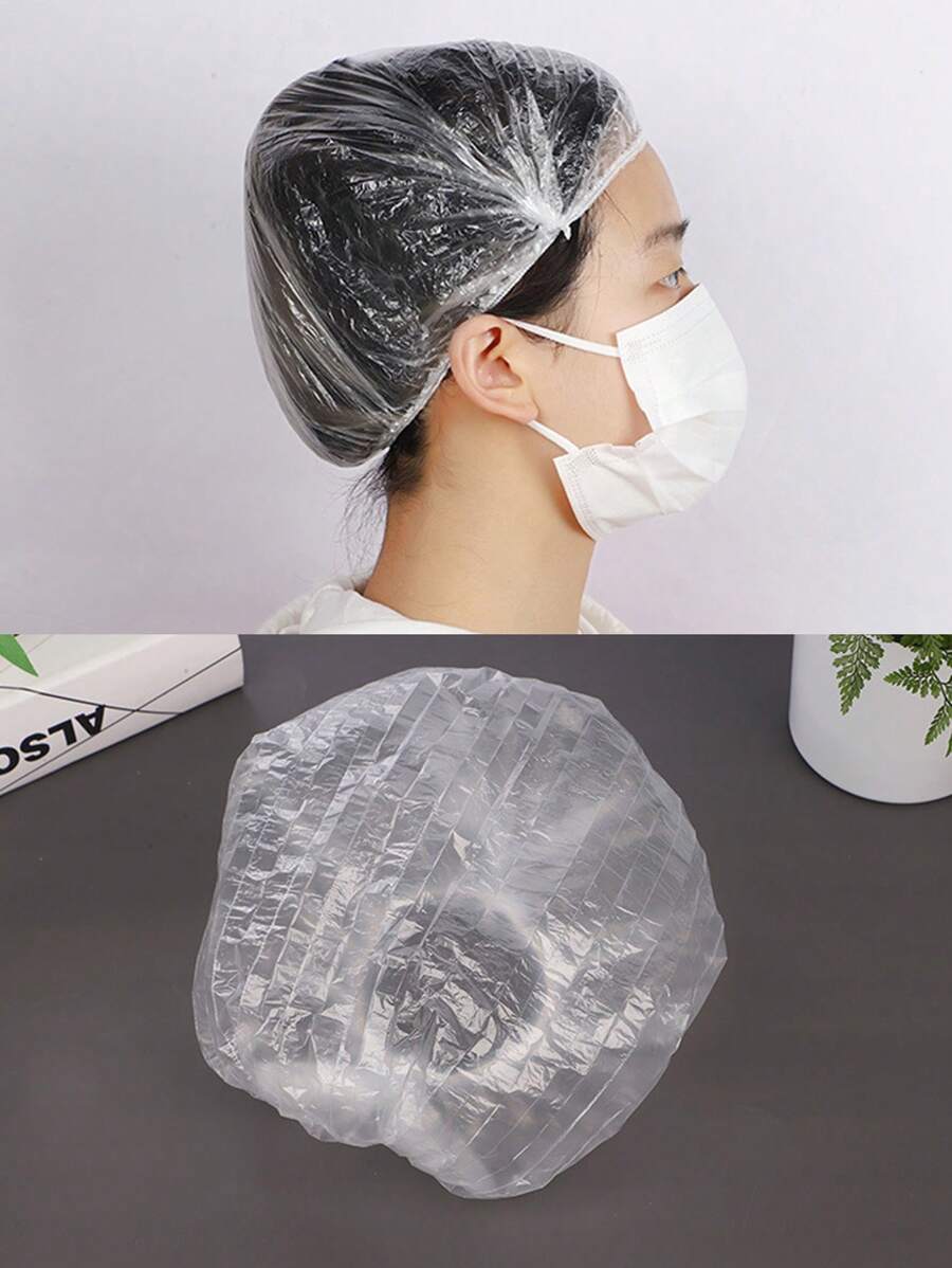 100pcs Styling Tool Clear Design - White - View 1