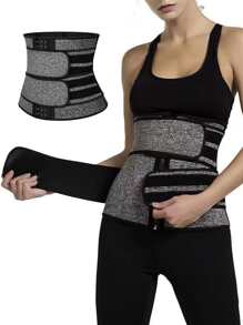 1 chiếc đai nịt bụng thể thao hai tông màu cho phụ nữ dùng hằng ngày - Bụi tím - Xem 1