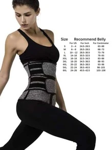 1 chiếc đai nịt bụng thể thao hai tông màu cho phụ nữ dùng hằng ngày - Bụi tím - Xem 7