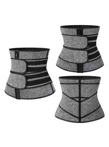 1 chiếc đai nịt bụng thể thao hai tông màu cho phụ nữ dùng hằng ngày - Bụi tím - Xem 8