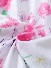 SHEIN Đầm em bé Hoa Tất cả trên in - trắng - Xem 6