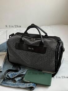 休閒水鑽裝飾大容量旅行包適用於度假