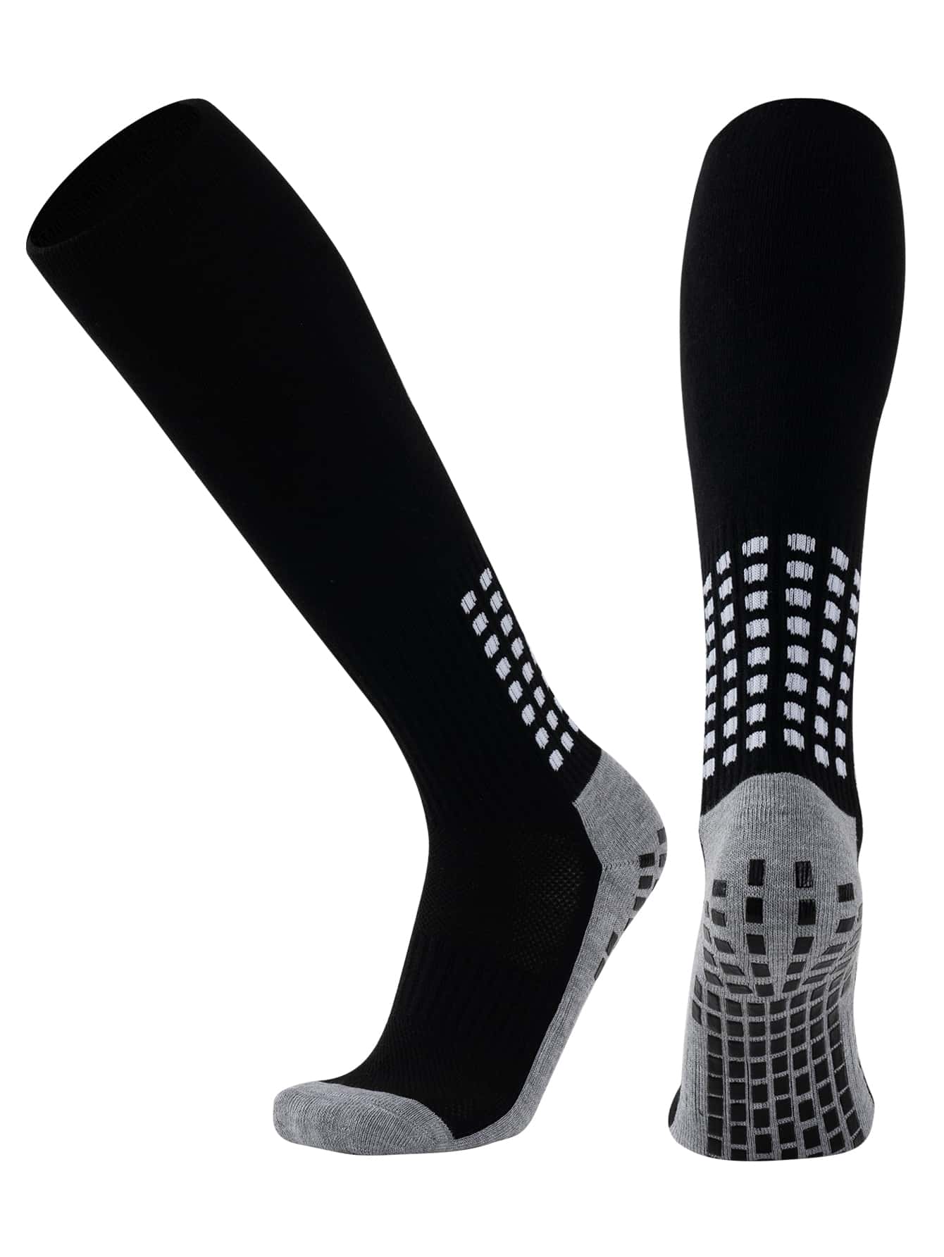 1pair Non-slip Soccer Athletic Socks - Multicolor - View 1