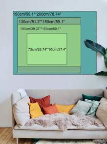 1pc Sun Print Tapestry, Modern Fabric Tapestry Poster Wall Hanging For Bedroom Aesthetic - Black and White - View 4