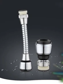 Bộ mở rộng vòi bằng thép không gỉ 1pc - Bạc - Xem 3