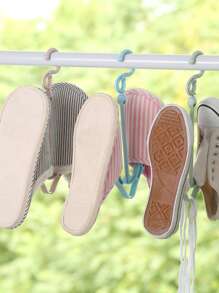 1 pieza portátil Zapatos colgante Estante secado - Multicolor - Ver 5