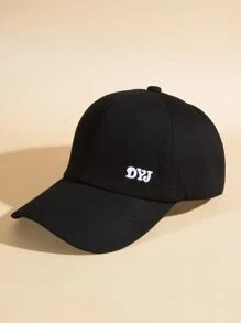 1pc Women Letter Embroidered Casual Visor Hat For Outdoor - Black - View 2