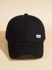 1pc Women Letter Embroidered Casual Visor Hat For Outdoor - Black - View 3