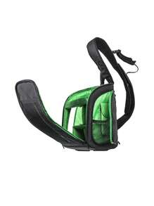 極簡風格數字相機袋帶拉鍊電子組織器禮物合適男士商務/旅行/學校/辦公室使用 - 黑色 - 查看 4