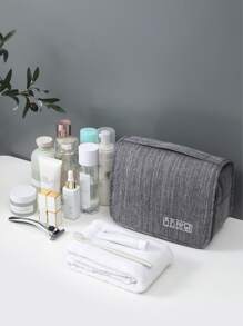 Túi treo đồ vệ sinh du lịch, túi đựng mỹ phẩm và đồ tắm Túi trang điểm - Xám - Xem 4