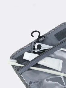 Túi treo đồ vệ sinh du lịch, túi đựng mỹ phẩm và đồ tắm Túi trang điểm - Xám - Xem 5