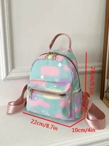 Chicas Mochila clásica con estampado cremallera - Multicolor - Ver 6