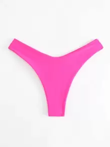 Vaytide 素色高衩泳衣下裝 - 玫紅色 - 查看 5