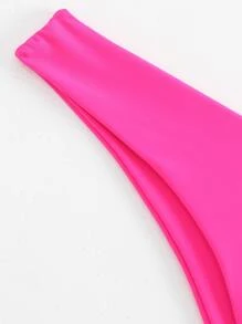 Vaytide 素色高衩泳衣下裝 - 玫紅色 - 查看 7