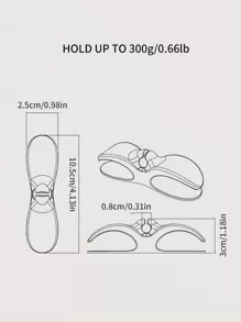 1入組素色插頭收納架 - 黑色 - 查看 2