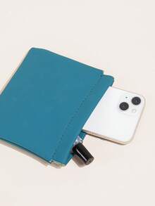 Ví đựng tiền màu xanh mòng két thời trang - Màu xanh ngọc - Xem 2