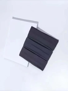 3 件/6 件瑜伽头带，高弹力舒适纯色户外运动头带 - 黑色 - 查看 3