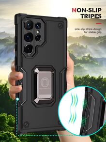 Father's Day 360 Degree Rotating Bracket + Flag + Suction Cup Set Of Phone Case Compatible With Apple 11/12/13/14/15promax, Compatible With Samsung Compatible With Oppo Compatible With Vivo Compatible With Xiaomi Redminote11/12pro,International Version, Not The Domestic Version - Black - View 6