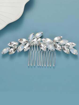 水鑽裝飾婚禮梳子
