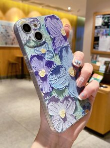 花卉图案手机壳，兼容 11、 13、 14 Pro Max，国际版，非国内版 - 彩色 - 查看 5