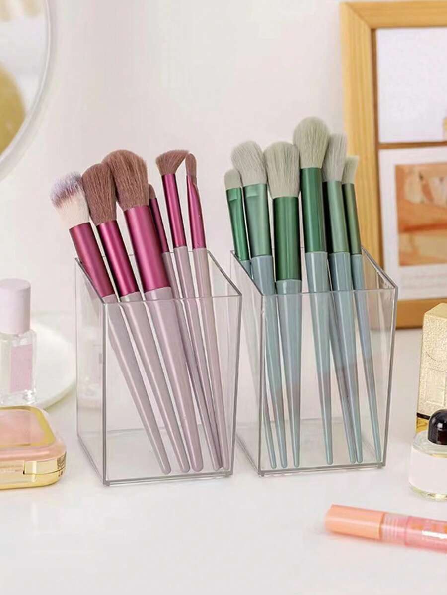 1入組PP化妝品收納盒家用簡約透明化妝品收納盒 - 無色 - 查看 1