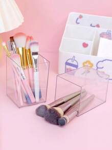 1入組PP化妝品收納盒家用簡約透明化妝品收納盒 - 無色 - 查看 3