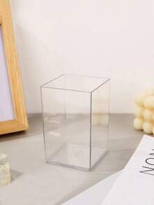 1入組PP化妝品收納盒家用簡約透明化妝品收納盒 - 無色 - 查看 4