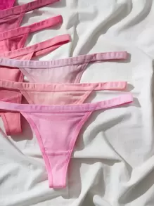 7packs Solid Simple Sexy G-String
