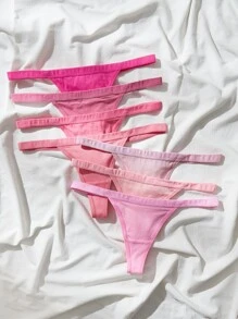 7packs Solid Simple Sexy G-String